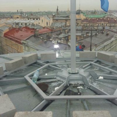 СПГУПТД / Изготовление и монтаж флагштока на Б. Морской