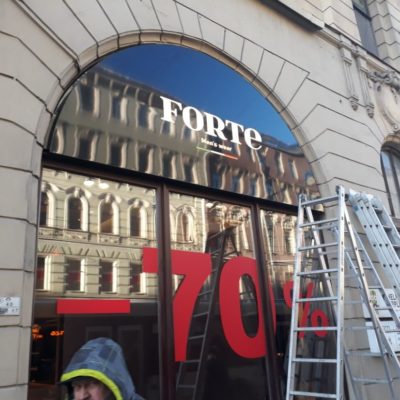 Новая вывеска для бутика FORTE